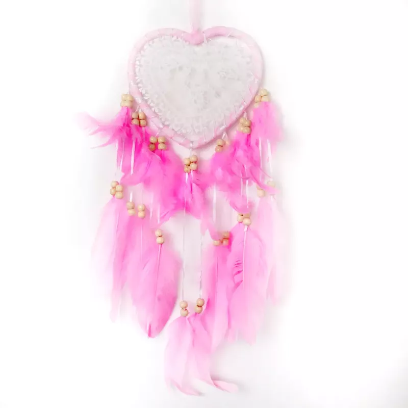 Drömfångare Hjärta Rosa