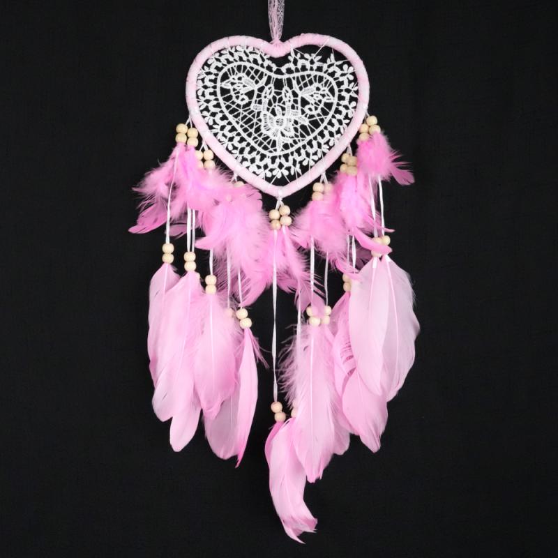 Drømmefanger Hjerte Rosa