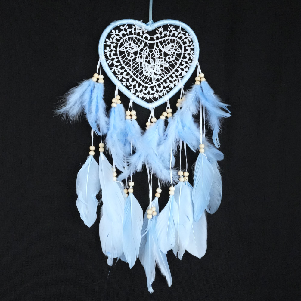 Drømmefanger Hjerte Blå