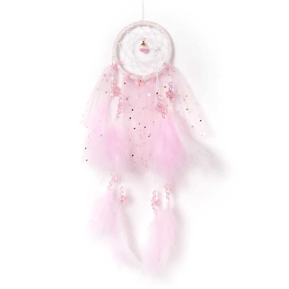 Drømmefanger Rosa Glitter