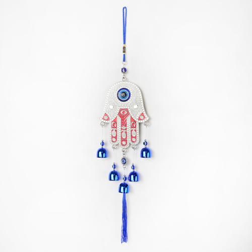 Vindspel Hamsa Hand Blå Ögat