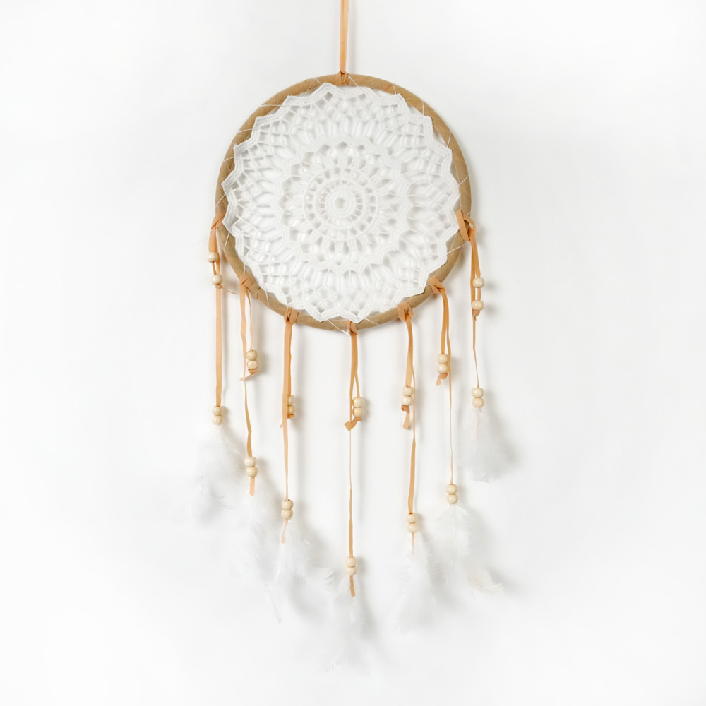 Drømmefanger Heklet Beige