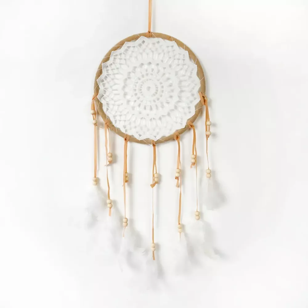 Drømmefanger Heklet Beige