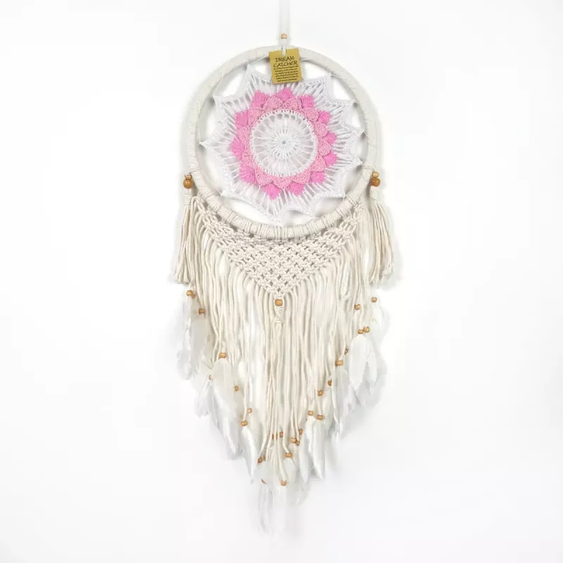 Drömfångare Blomma Rosa