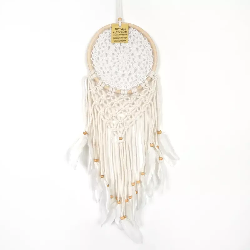 Drömfångare Natural Virkad