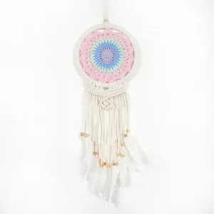 Drömfångare Virkad Rosa
