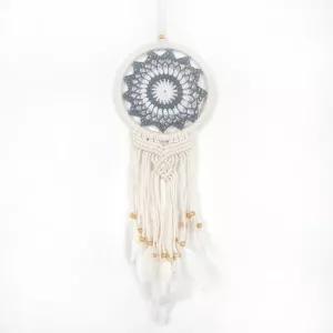 Drømmefanger Heklet Grå