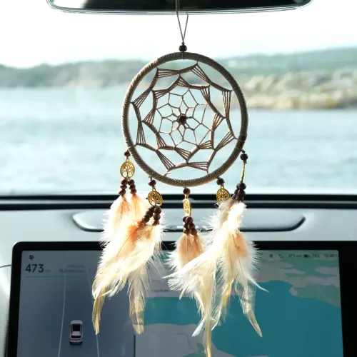 Drömfångare Lyckomynt Beige