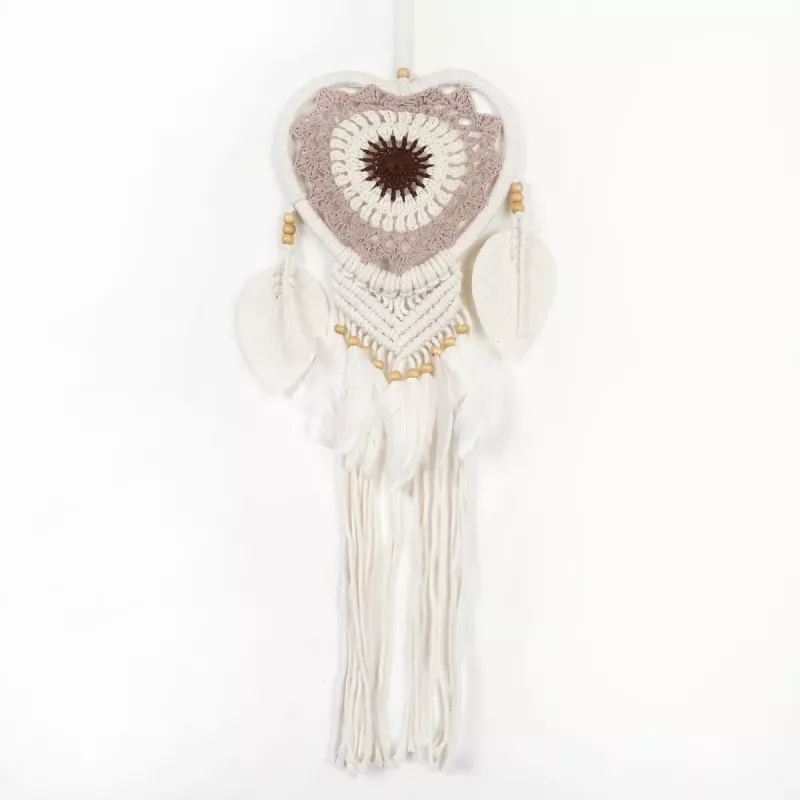 Drömfångare Virkad Hjärta