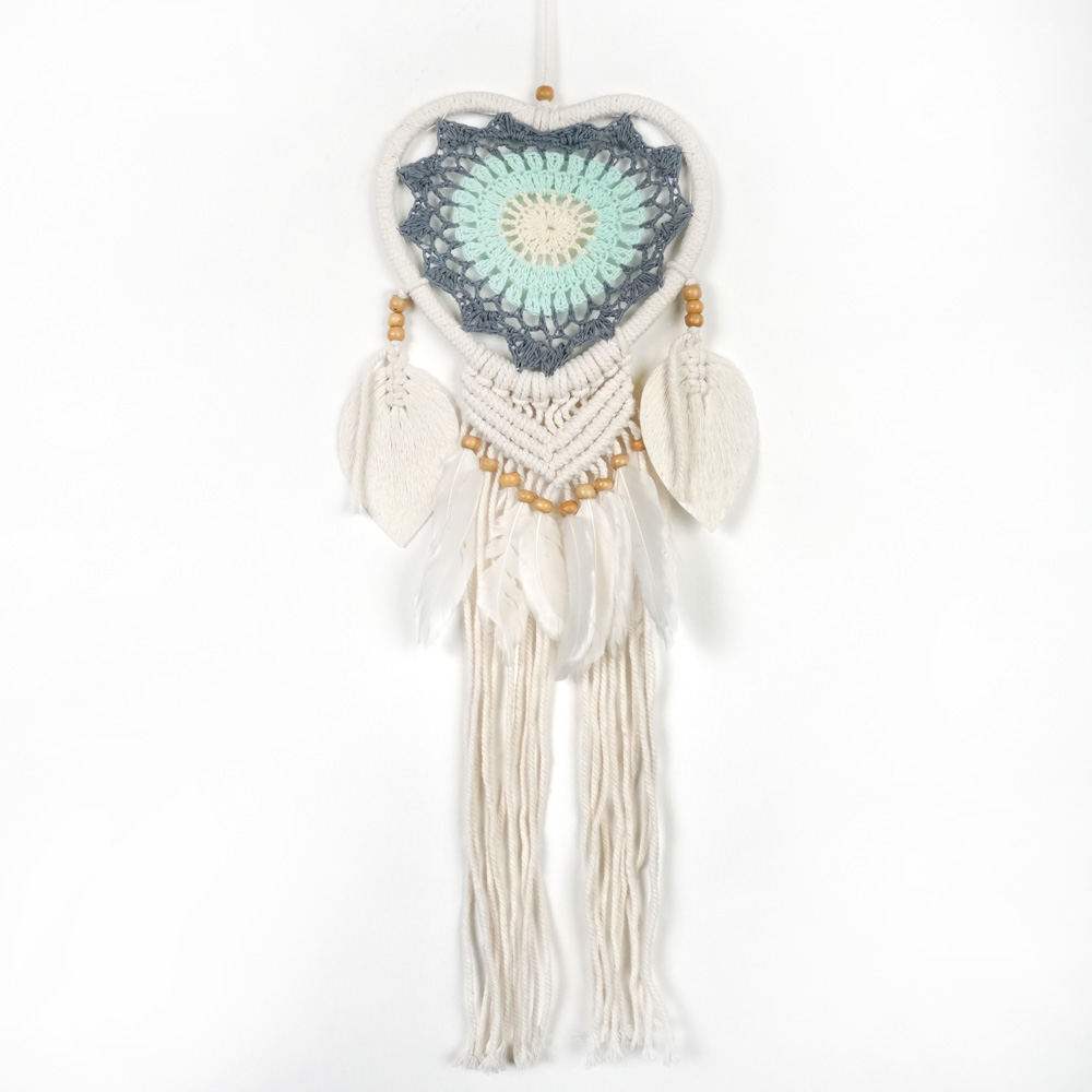 Drømmefanger Heklet Hjerte