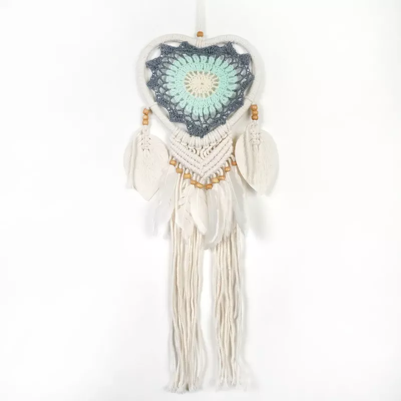 Drömfångare Virkad Hjärta