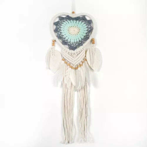 Drömfångare Virkad Hjärta