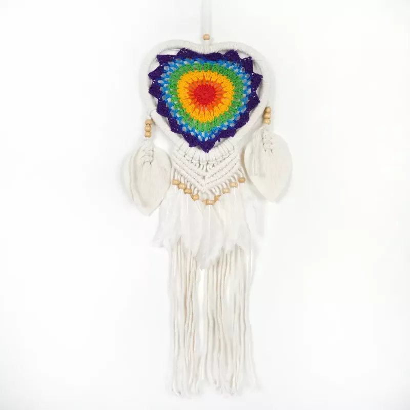 Drömfångare Virkad Hjärta