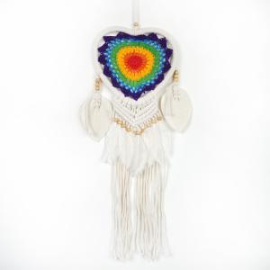 Drømmefanger Heklet Hjerte