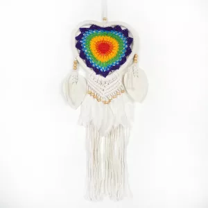 Drømmefanger Heklet Hjerte