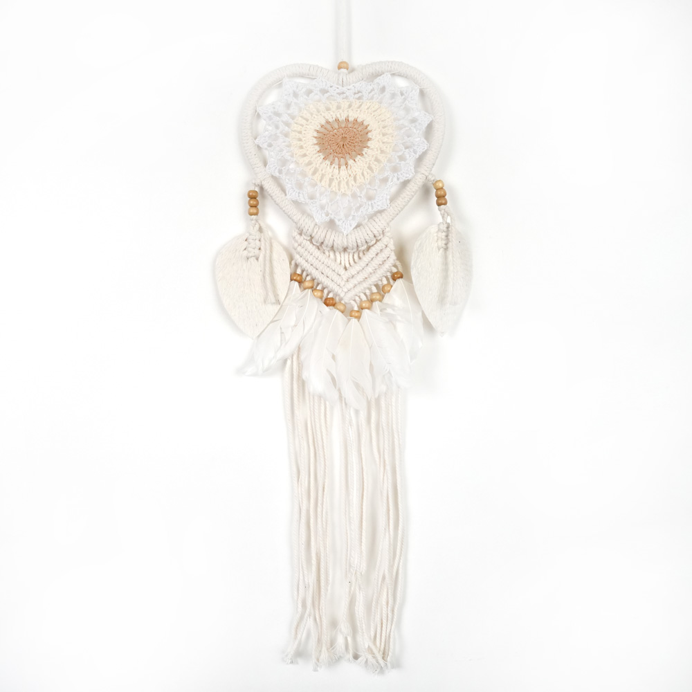 Drømmefanger Heklet Hjerte
