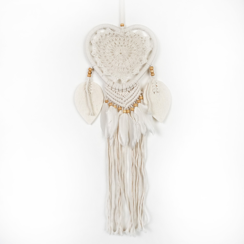 Drømmefanger Heklet Hjerte