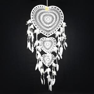Drømmefanger Heklet Hjerte XL