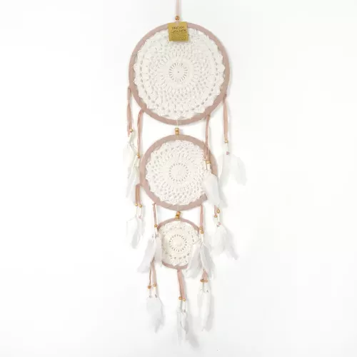 Drömfångare Beige 3 Ringar