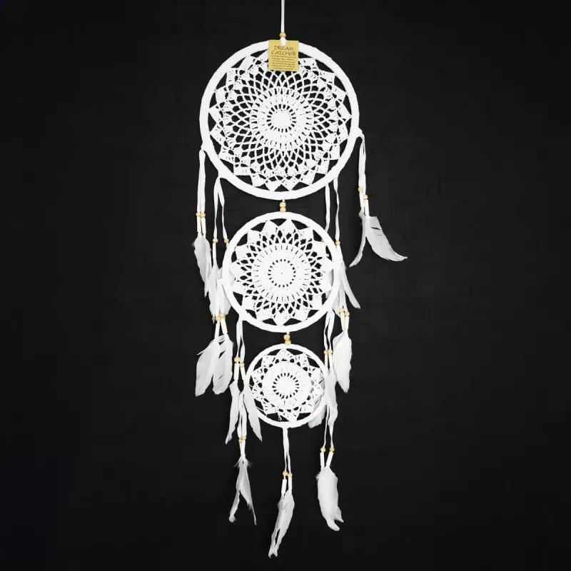 Drömfångare Vit 3 Ringar