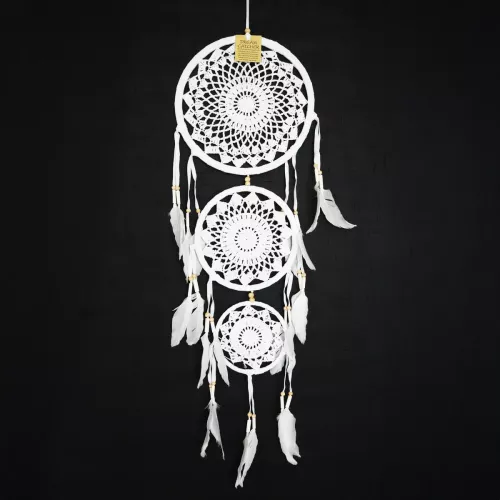 Drömfångare Vit 3 Ringar