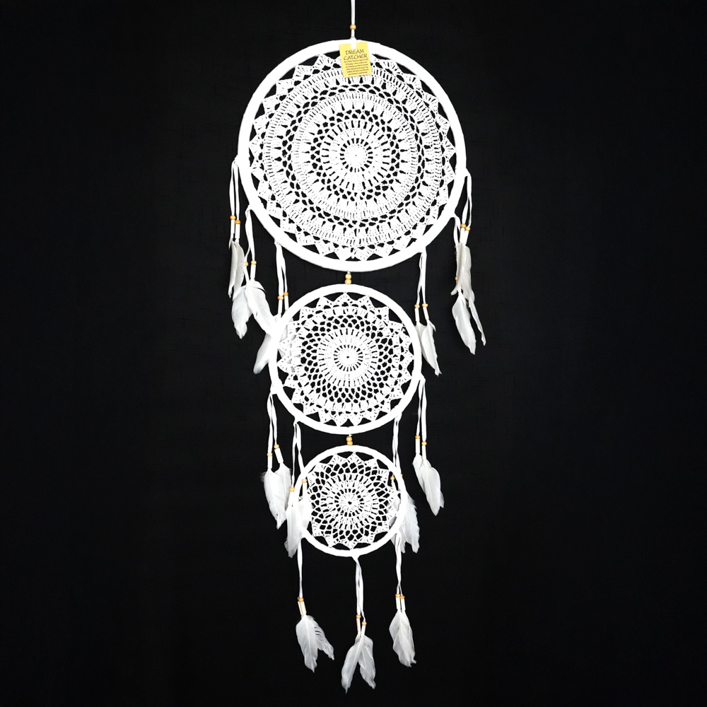 Drømmefanger Hvit 3 Ringer L