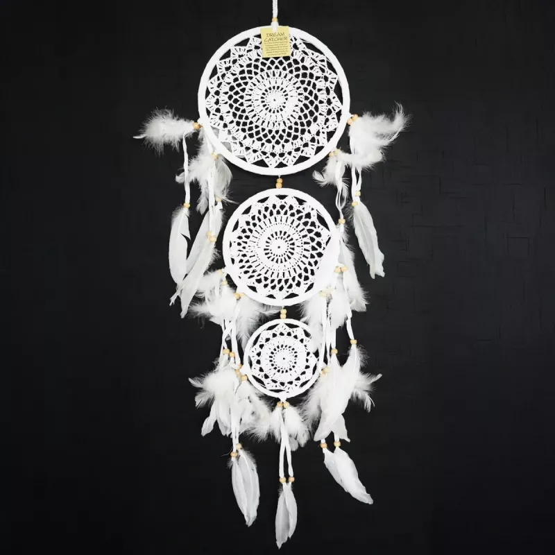 Drömfångare Vit 3 Ringar