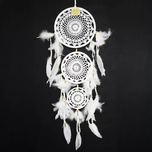 Drömfångare Vit 3 Ringar