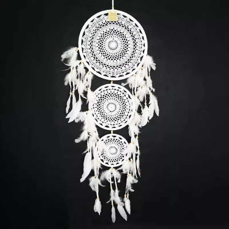 Drömfångare Vit 3 Ringar L