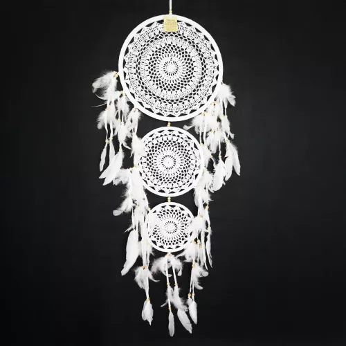 Drömfångare Vit 3 Ringar L