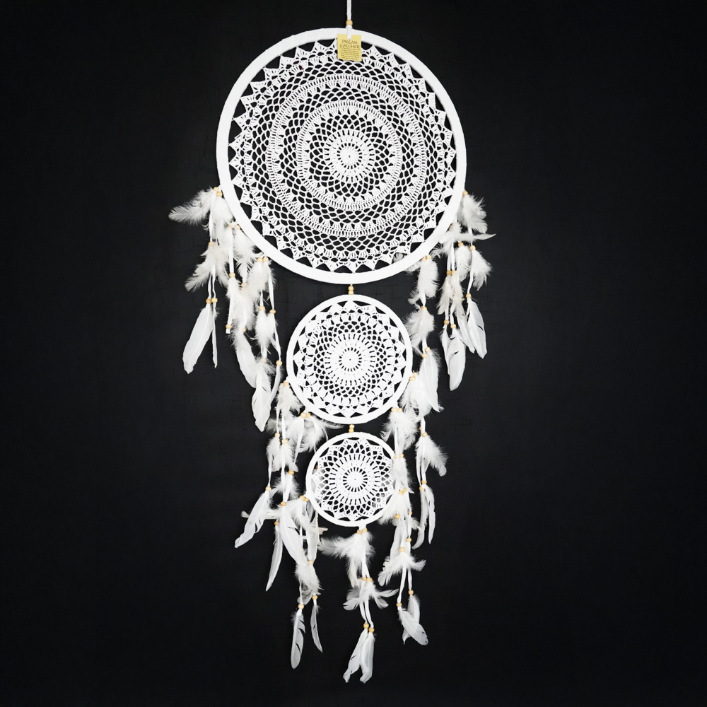 Drømmefanger Hvit 3 Ringer XL