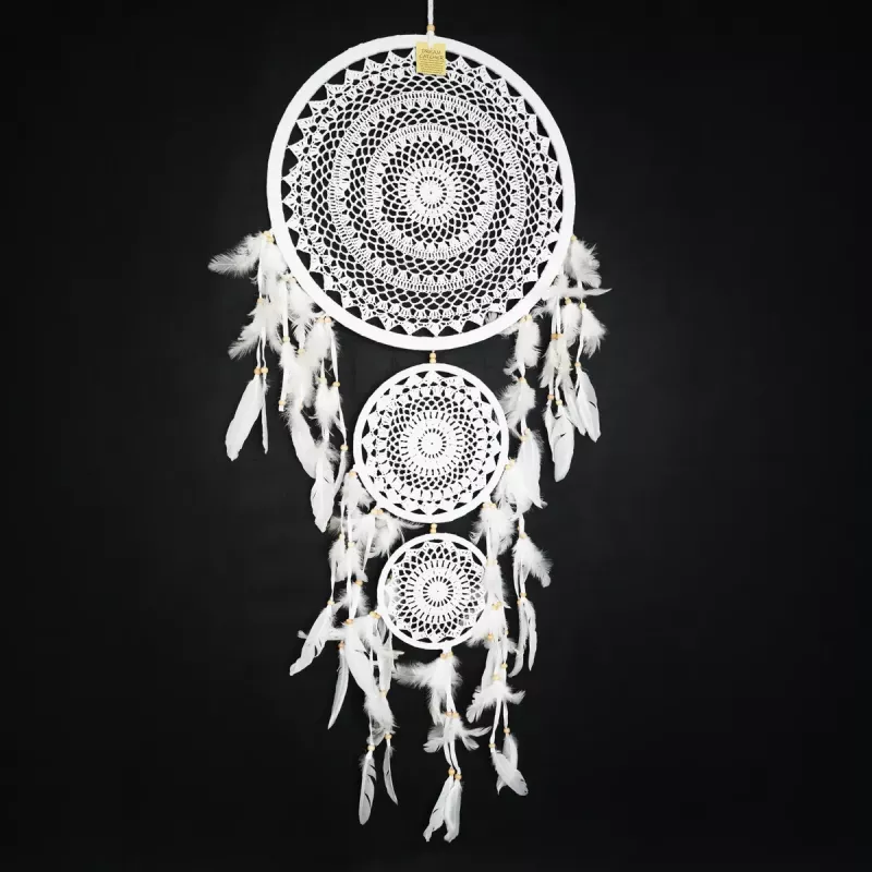 Drömfångare Vit 3 Ringar XL
