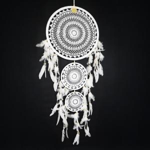 Drømmefanger Hvit 3 Ringer XL