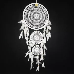 Drömfångare Vit 3 Ringar XL