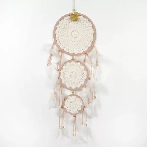 Drömfångare Beige 3 Ringar