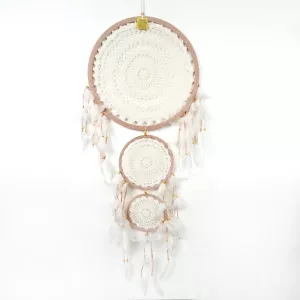 Drömfångare Beige 3 Ringar XL