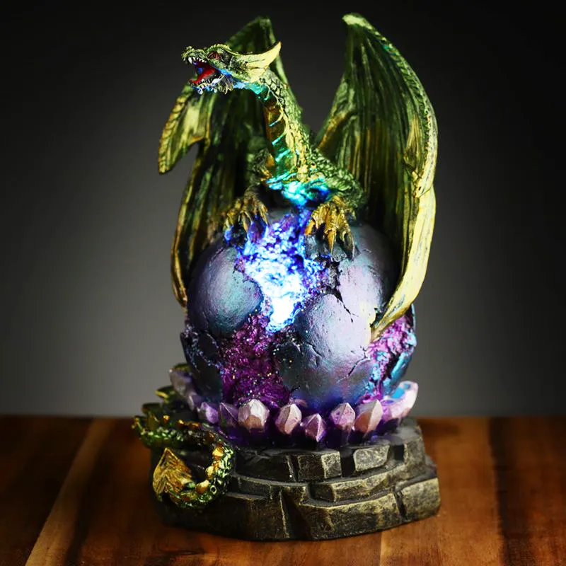 Grønn Drake LED Lampe