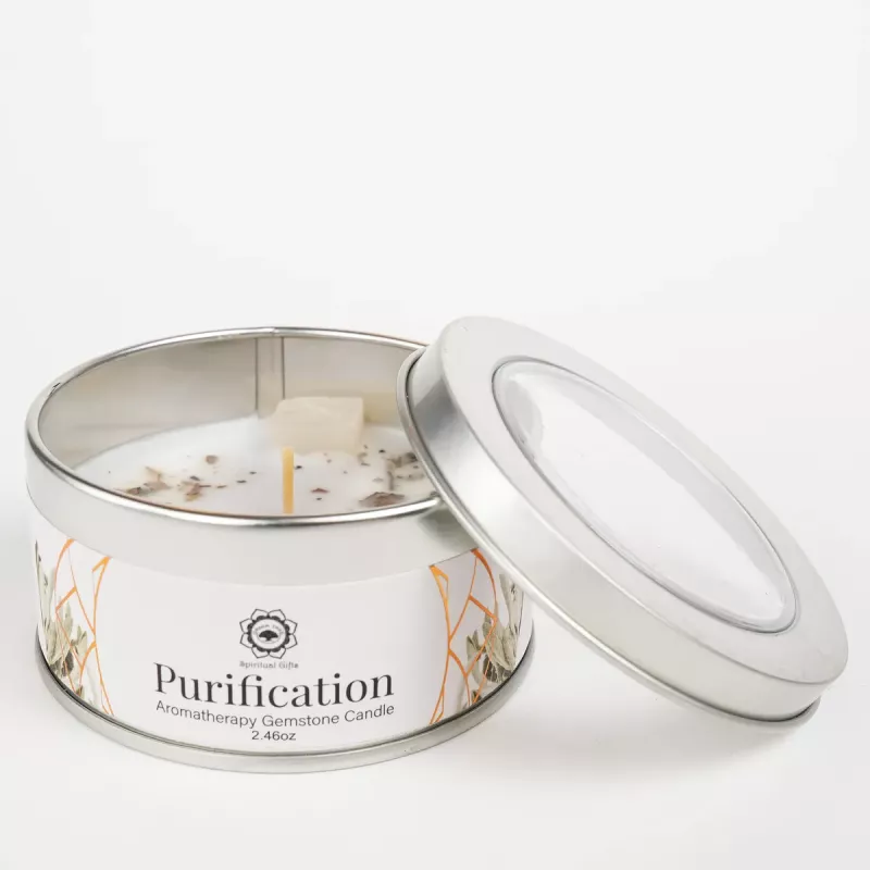 Duftlys Hvit Salvie Selenitt