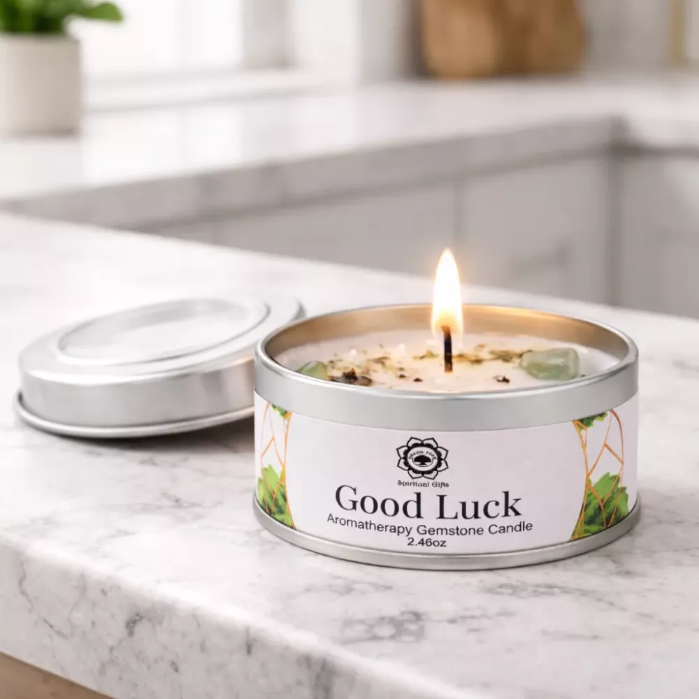 Duftlys Patchouli Grønn Aventurin
