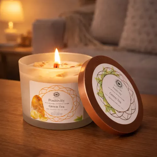 Doftljus Grönt Tea Citrin