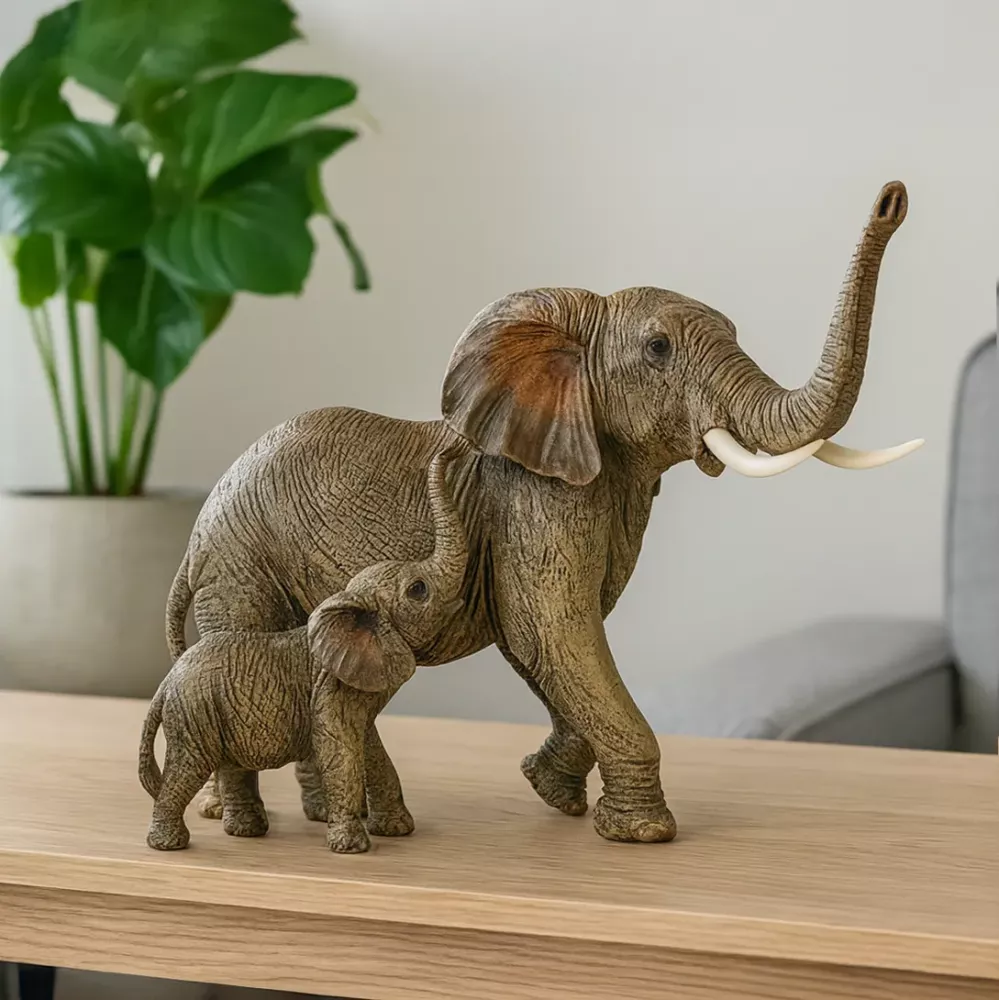 Elefant med Baby