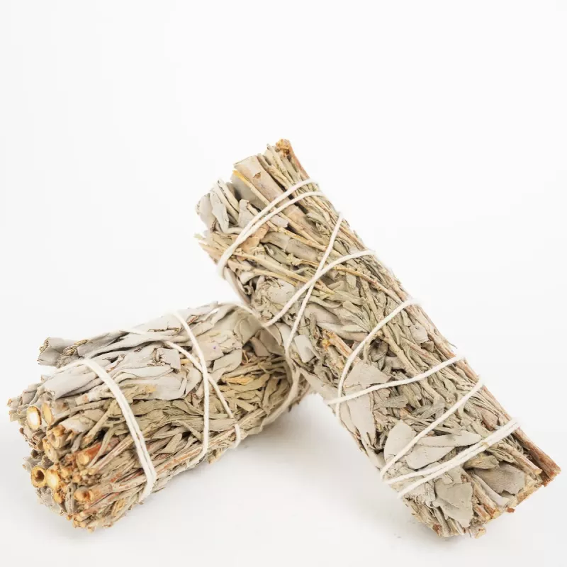 Smudge Hvit & Blå Salvie