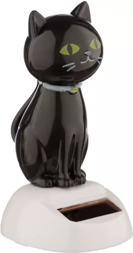 Solcellefigur Sort Katt