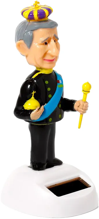 Solcellsfigur King Charles
