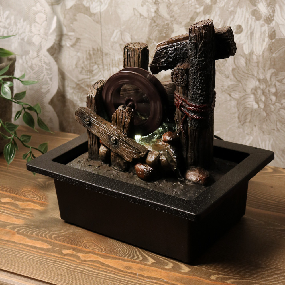 Fontene Vannmølle LED Belysning