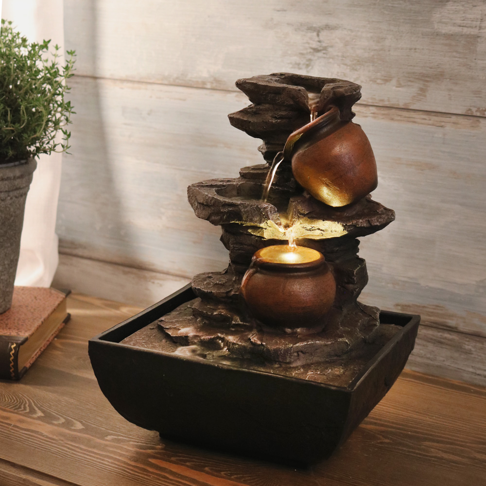 Fontene Potter LED Belysning