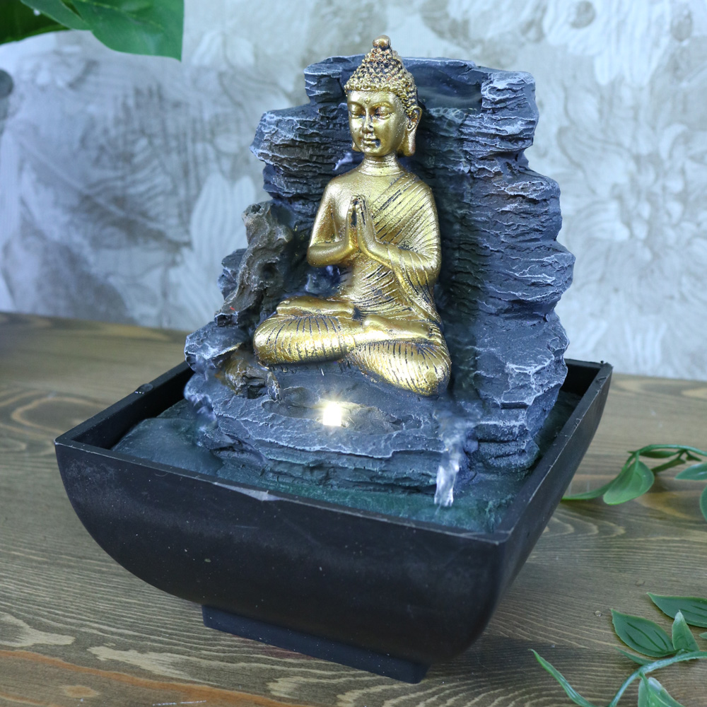 Fontene Buddha LED Belysning