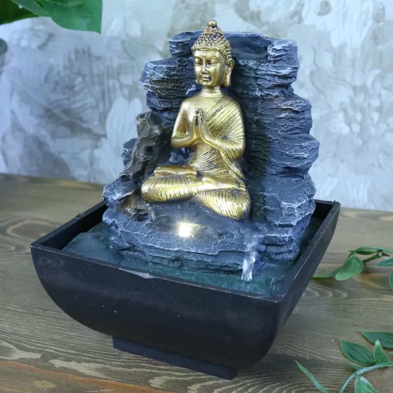 Fontene Buddha LED Belysning