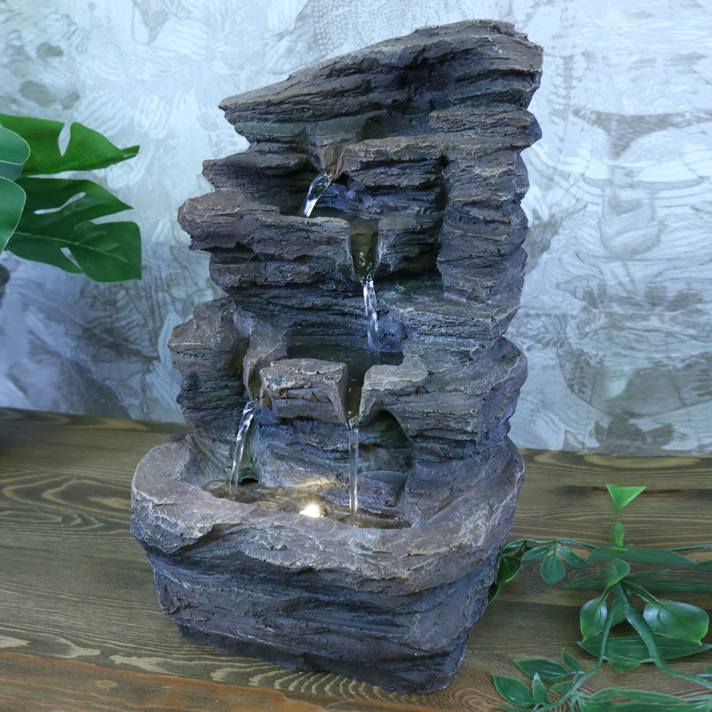 Fontene Stein LED Belysning