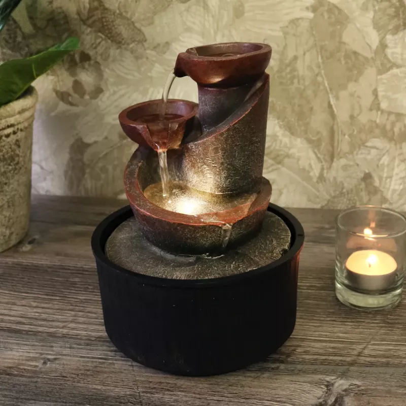 Fontene Moderne Urner LED Belysning